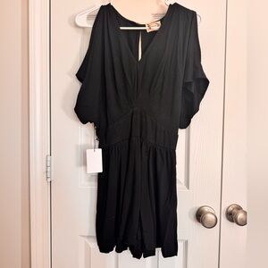 NWT Mia Joy Black Shorts Romper Size XS